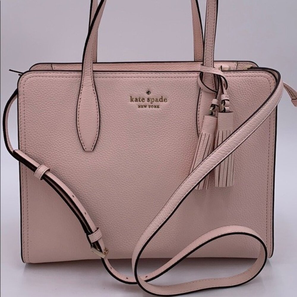 Euc Kate Spade Rowe Light Pink Leather Shoulder Bag Purse - Picture 2 of 13